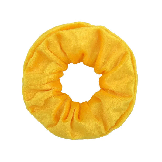 Chouchou en velours Jaune 1 - Chic & Coquette