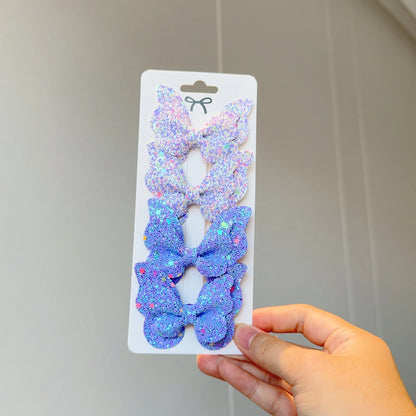 Barrette Bébé - Noeud Papillon Brillant - Chic & Coquette