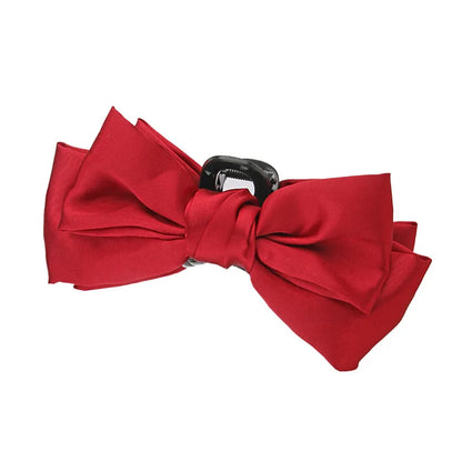 Barrette cheveux - Grand noeud papillon en soie coloré - Chic & Coquette