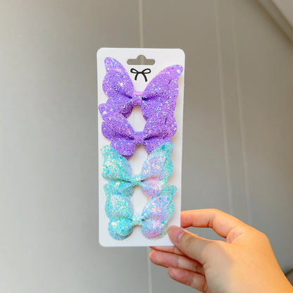 Barrette Bébé - Noeud Papillon Brillant - Chic & Coquette