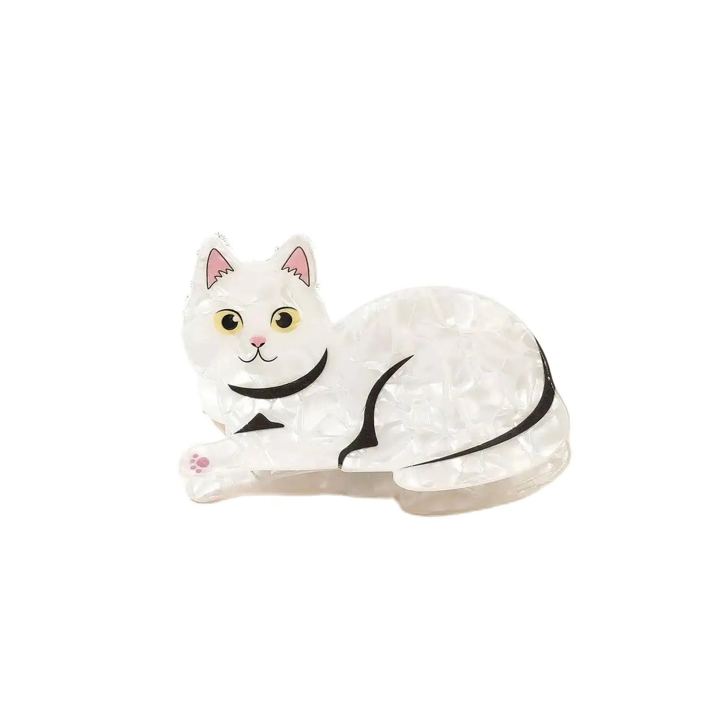 Pince à cheveux - Petit Chat Acrylique