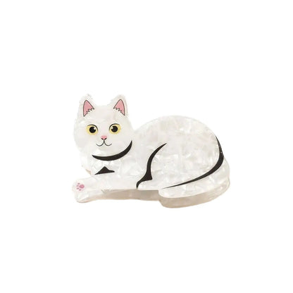 Pince à cheveux - Petit Chat Acrylique