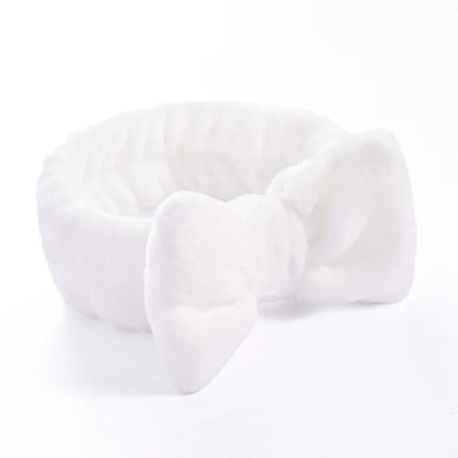Bandeau Maquillage Noeud Papillon Blanc - Chic & Coquette