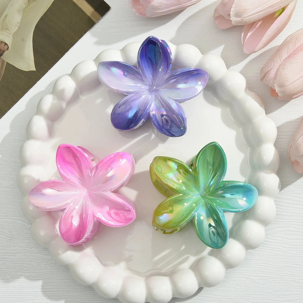 Pinces à cheveux fleurs XXL C - Chic & Coquette