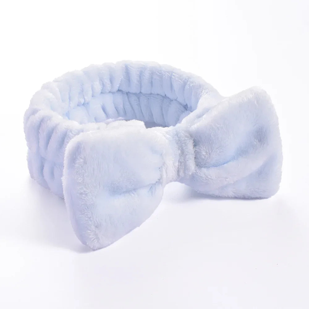 Bandeau Maquillage Noeud Papillon Bleu ciel - Chic & Coquette