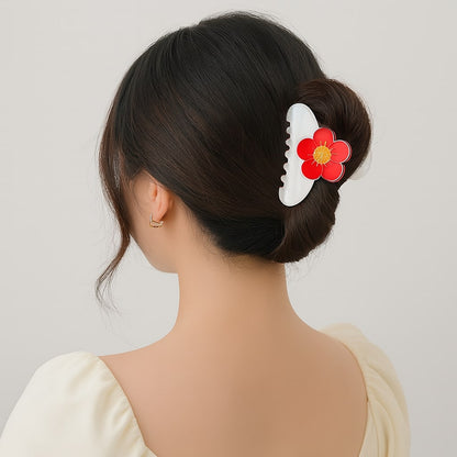 Pince à cheveux crabe - Fleurs Quatre Saisons - Chic & Coquette