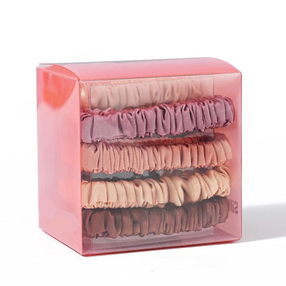 Boite de 8 mini chouchous imitation soie - Chic & Coquette