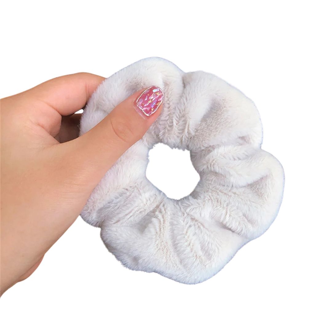 Chouchou en polaire peluché Rose pâle - Chic & Coquette