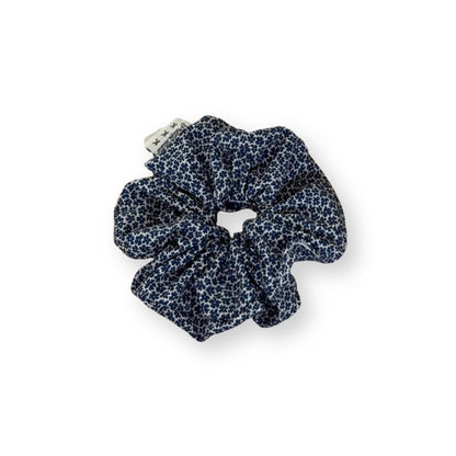Chouchou cheveux petites fleurs imprimées – Style coréen Fleurs bleu - Chic & Coquette