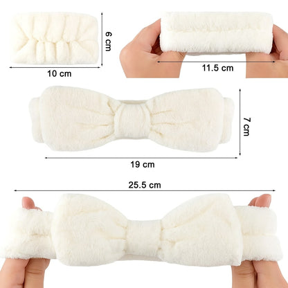 Dimensions du bandeau soin visage et des bracelets absorbants