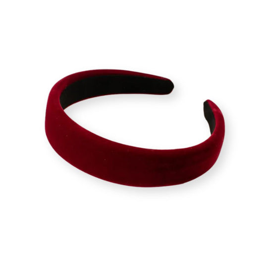 Grand Serre-Tête en Velours Épais – Confort Rembourré Rouge - Chic & Coquette