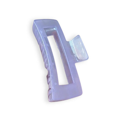 Grande pince à cheveux en acétate violet - Chic & Coquette