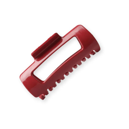 Grande pince à cheveux crabe en silicone flexible rouge - Chic & Coquette