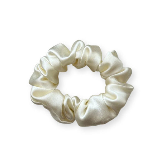 Petit chouchou en soie de mûrier Blanc - Chic & Coquette