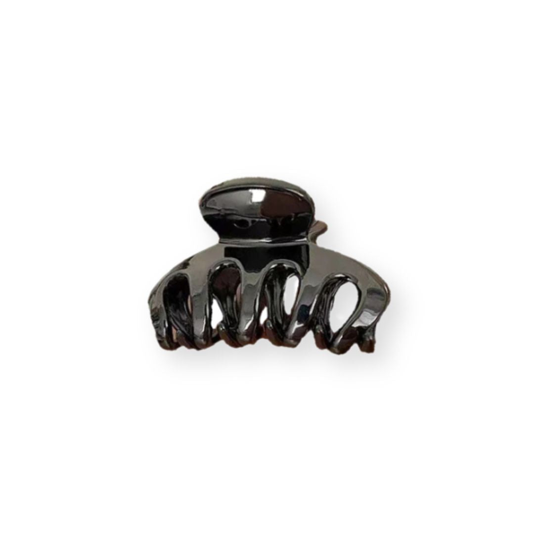Petite pince à cheveux crabe griffe de citrouille noir - Chic & Coquette