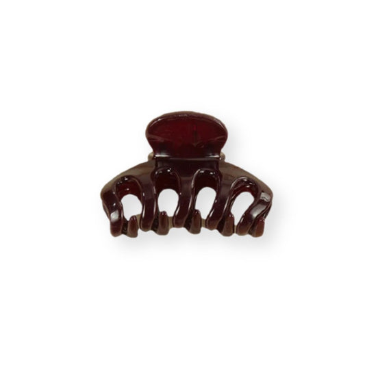 Petite pince à cheveux crabe griffe de citrouille violet - Chic & Coquette