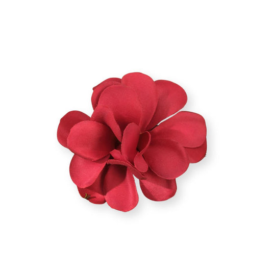 Pince à cheveux orchidée en forme de boule – Style bohème, plage Rouge - Chic & Coquette