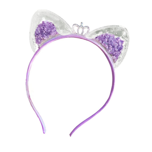 Serre-tête oreilles de chat à paillettes brillantes – 6 coloris 1 - Chic & Coquette