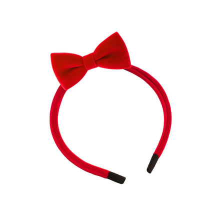 serre-tête petit noeud sur le devant de couleur rouge - Chic & Coquette