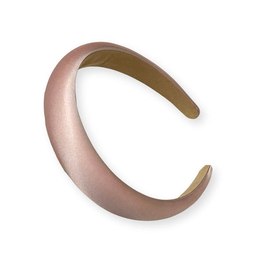 Serre-Tête en Satin Doux et Léger – 5 Couleurs Unies Champagne - Chic & Coquette